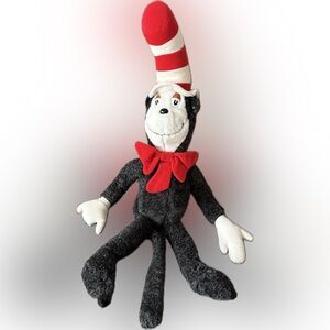 Vintage 1983 Dr. Seuss Cat in the Hat Plush Stuffed Animal 24“ Vintage